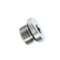 Hex Plug with + O-ring, Nickel Plated Brass
